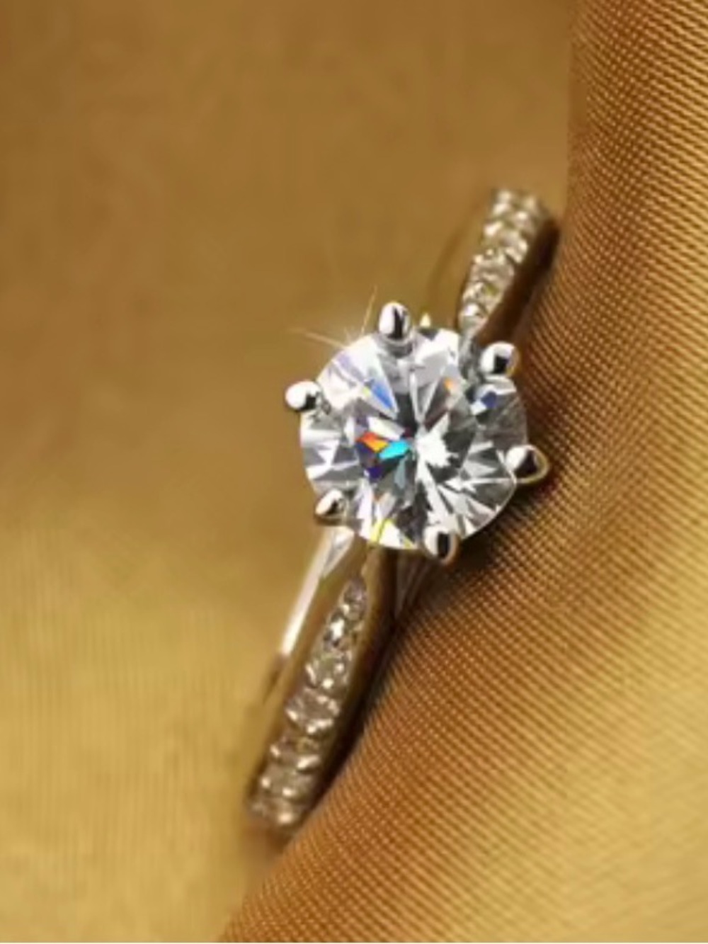 Luxury 925 Sterling Silver plated Classic Ring for Women